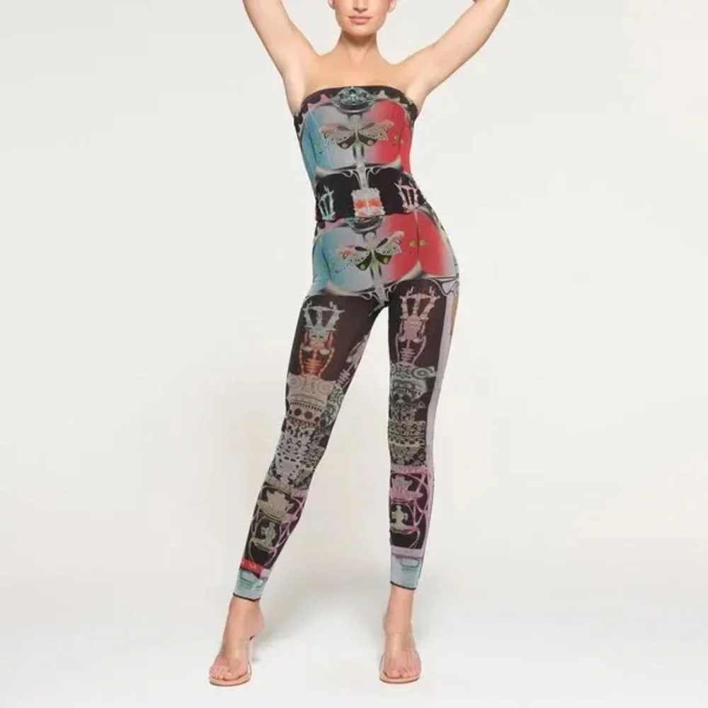 Skims Summer Mesh Orchid Cabinet Leggings - Picture 10 of 11